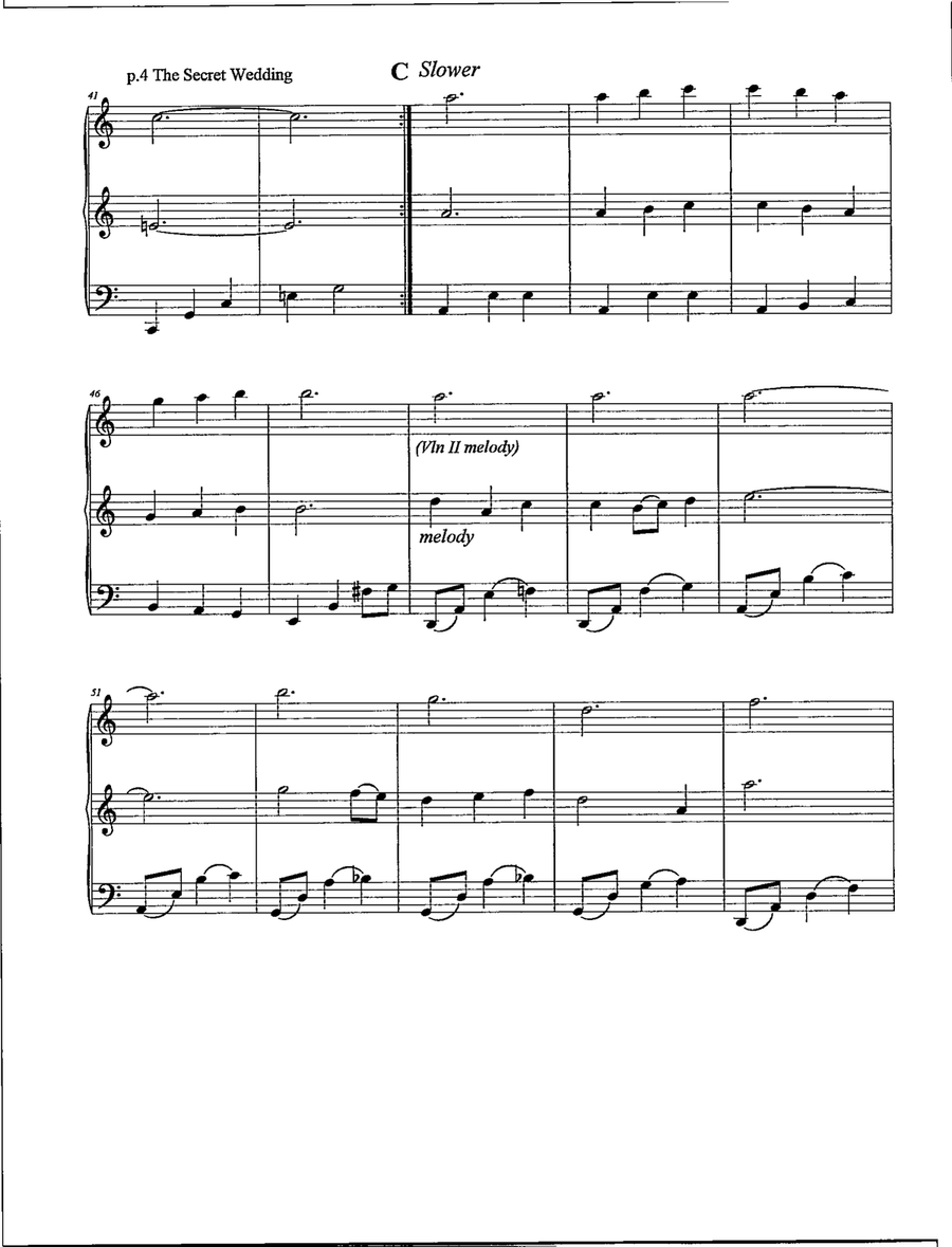 The Secret Wedding String Trio scores gallery preview page 5