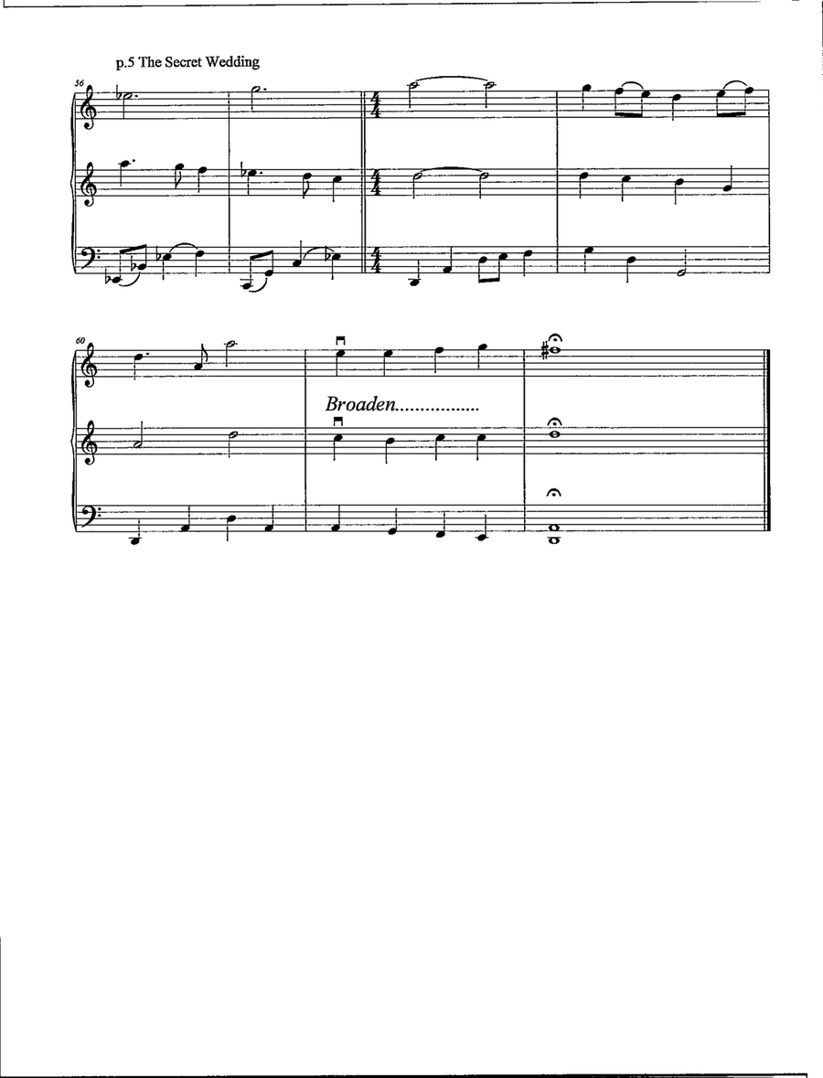 The Secret Wedding String Trio scores gallery preview page 6