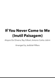 If You Never Come To Me (Inutil Paisagem)