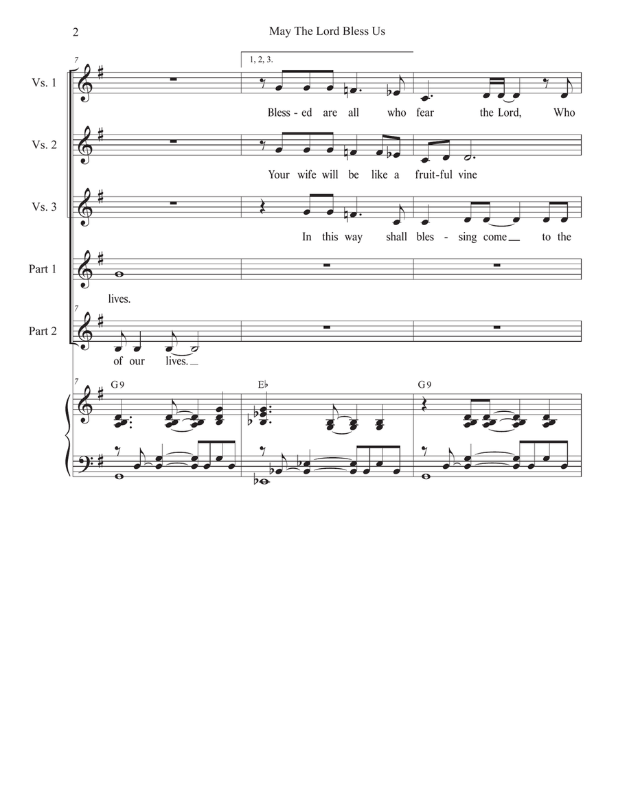 May The Lord Bless Us (2-part choir) 2-Part scores gallery preview page 2