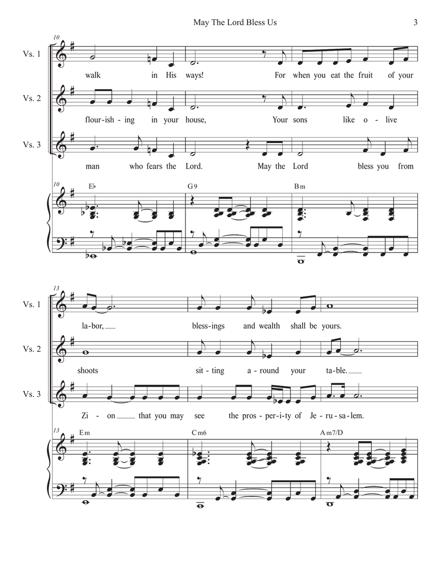 May The Lord Bless Us (2-part choir - (TB) TB scores gallery preview page 3