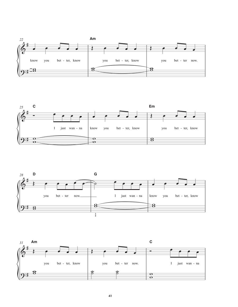 Everything Has Changed (feat. Ed Sheeran) Easy Piano scores gallery preview page 3