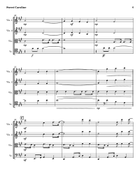Sweet Caroline String Quartet scores gallery preview page 4