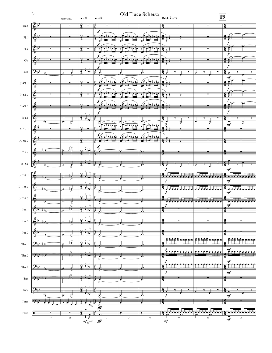 Old Trace Scherzo Concert Band scores gallery preview page 2
