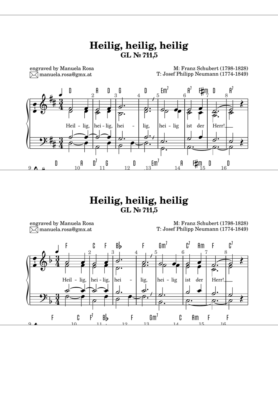 Heilig, heilig, heilig (Gotteslob 711 Nr. 5) Piano Method scores gallery preview page 4