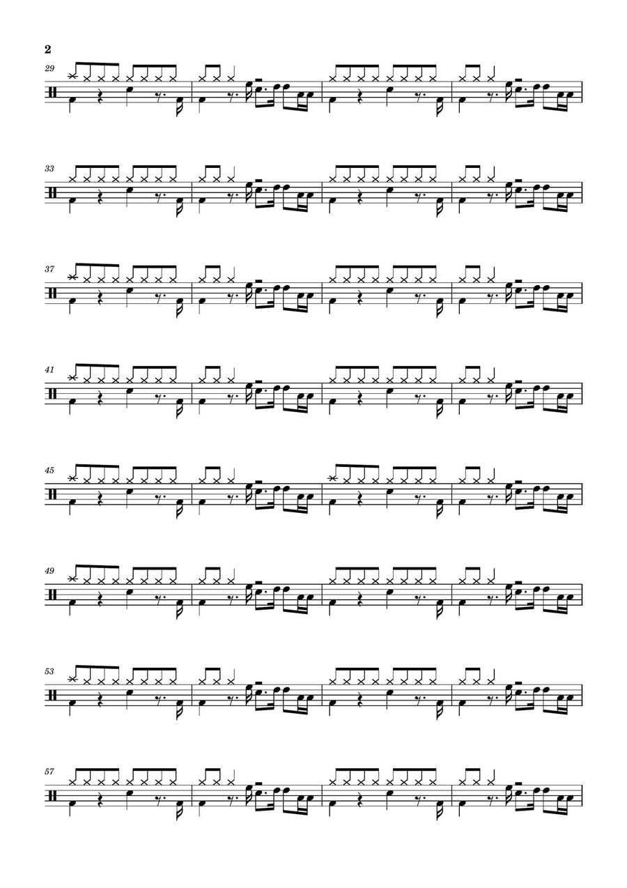 Human Nature Human Nature Drum Set scores gallery preview page 2