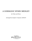 A Germanic Hymn Medley for Viola and Piano