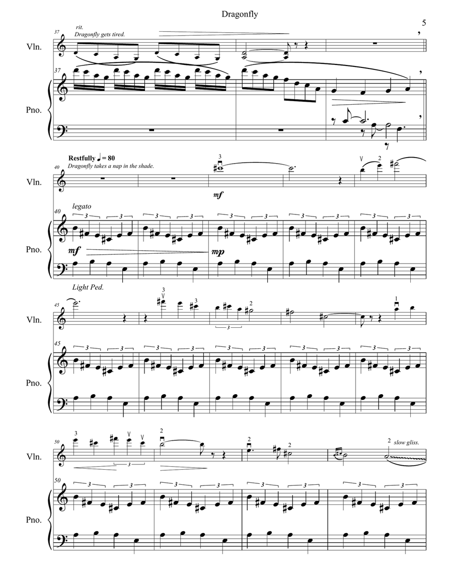 DRAGONFLY DRAGONFLY Violin Solo scores gallery preview page 6