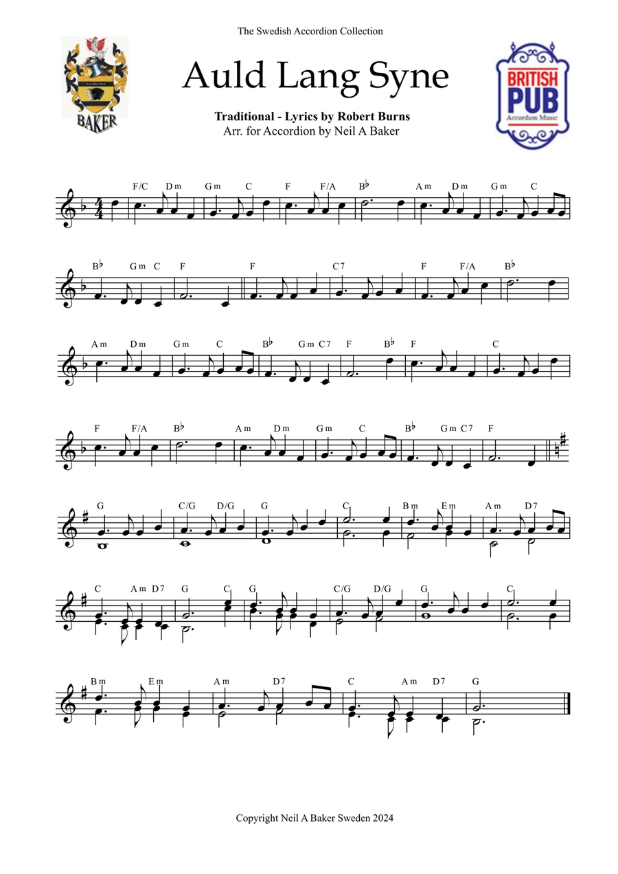 British Pub Accordion Music Book 4 Accordion scores gallery preview page 4