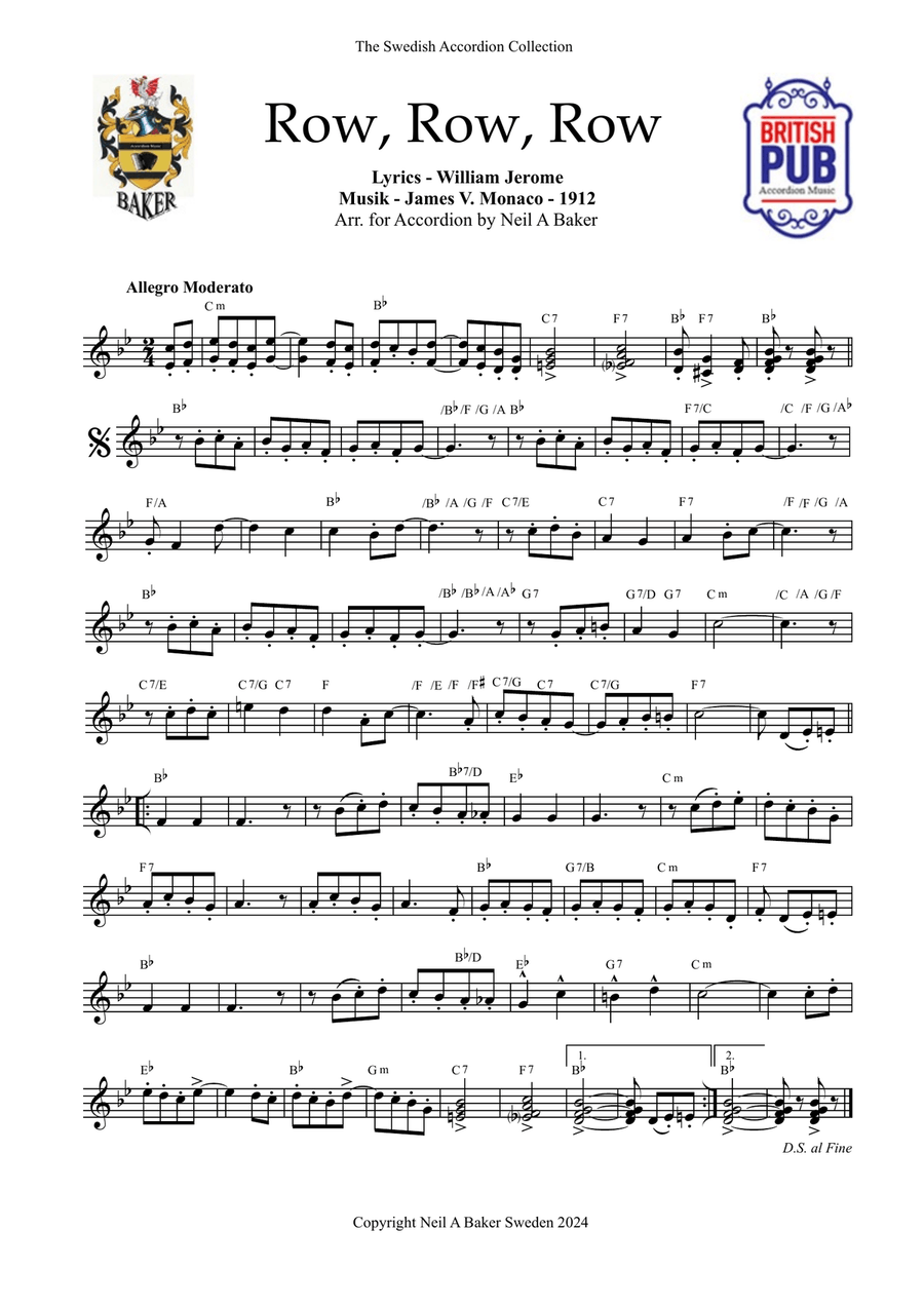 British Pub Accordion Music Book 4 Accordion scores gallery preview page 5