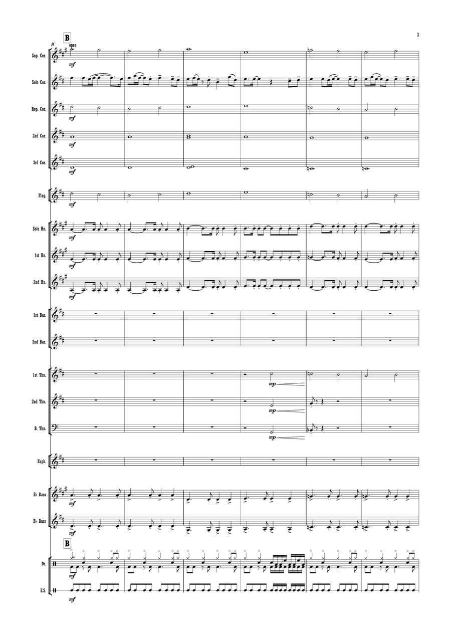 My Sentimental Friend Brass Band scores gallery preview page 3