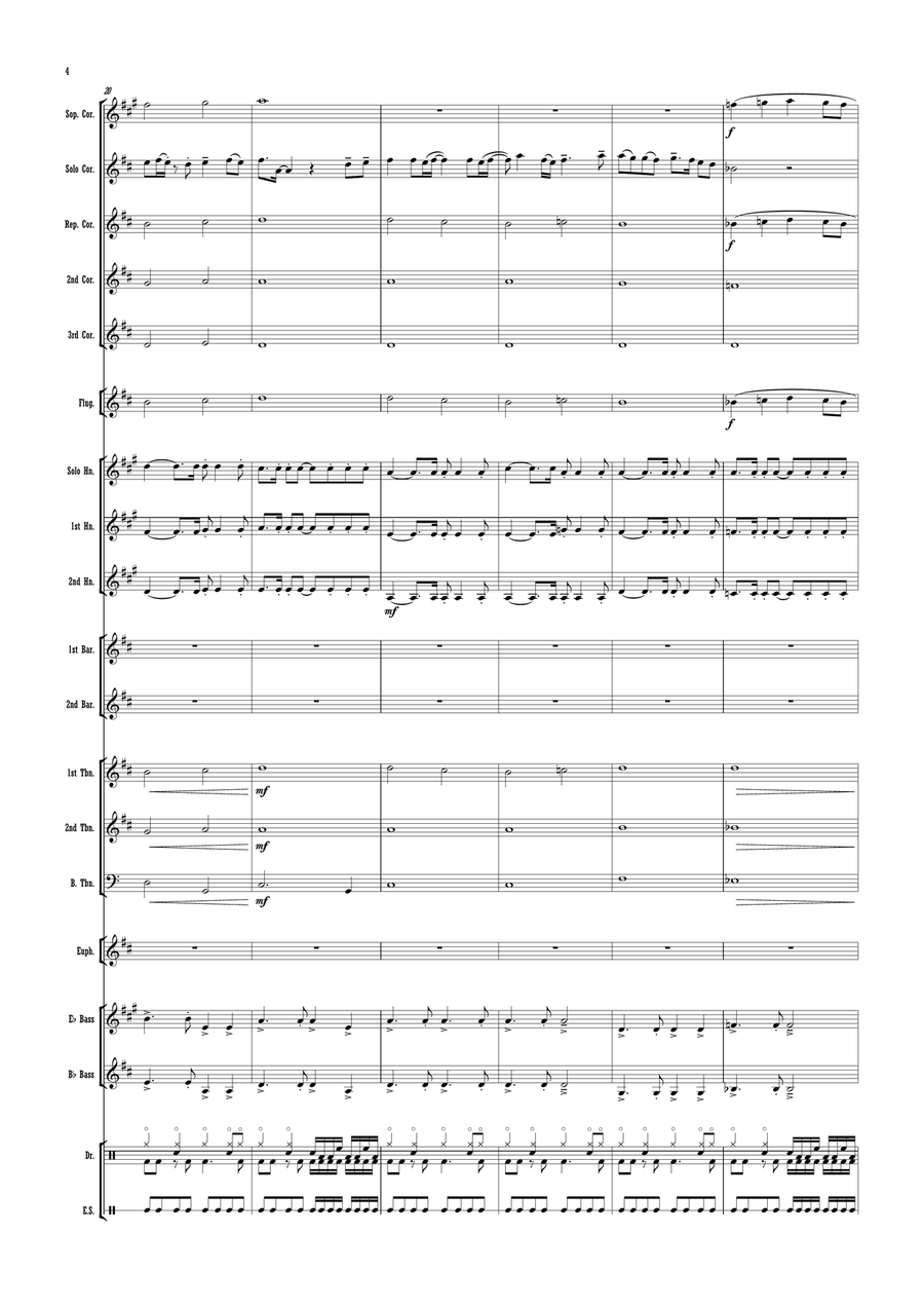 My Sentimental Friend Brass Band scores gallery preview page 4