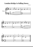 London Bridge is Falling Down - EASY Piano mini preview