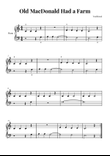 Old MacDonald Had a Farm - EASY Piano mini preview