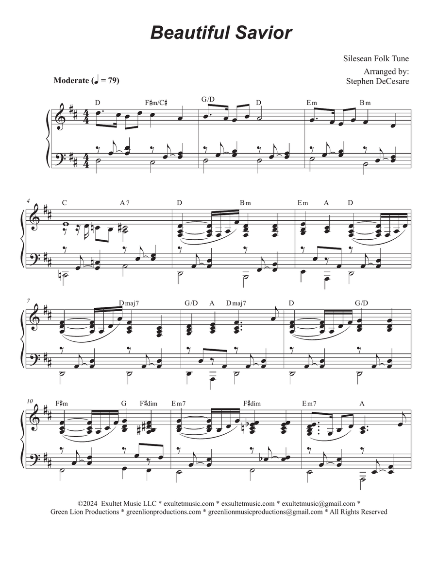 Beautiful Savior (Cello Duet) String Duet scores gallery preview page 6