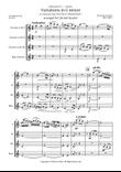Variations in G minor (Clarinet Quartet)