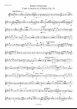 Schumann: Piano Concerto in A minor, Op. 54. 1st mov. - Clarinet in Bb I (transposed part)