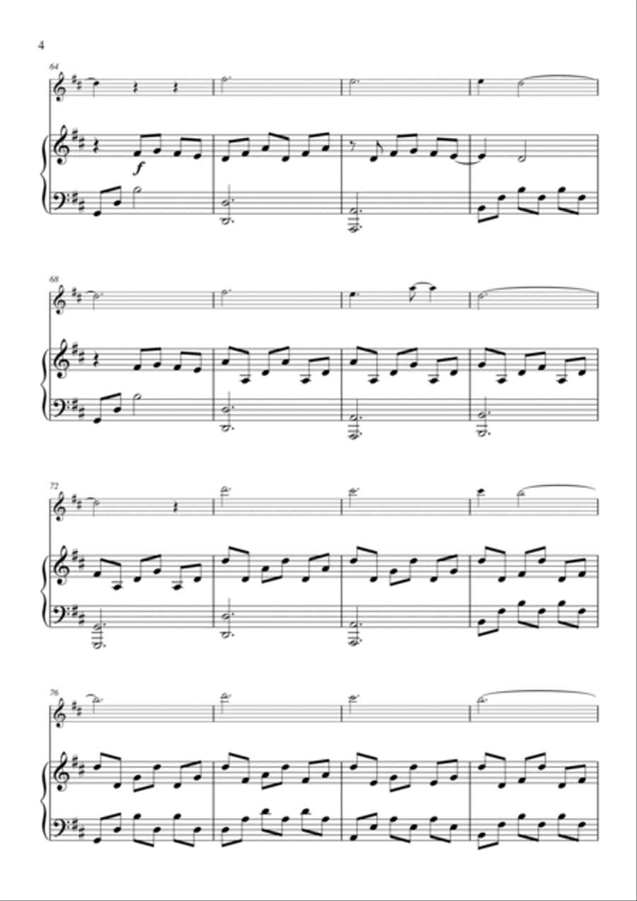 I Giorni - (Ludovico Einaudi) - Violin & Piano - arr. Rafael Dengra Violin Solo scores gallery preview page 4