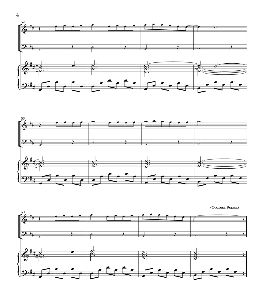 I Giorni - (Ludovico Einaudi) - Violin, Cello & Piano Trio - arr. Rafael Dengra Piano Trio scores gallery preview page 4