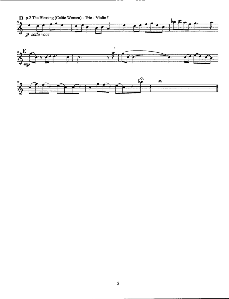 The Blessing The Blessing String Trio scores gallery preview page 3