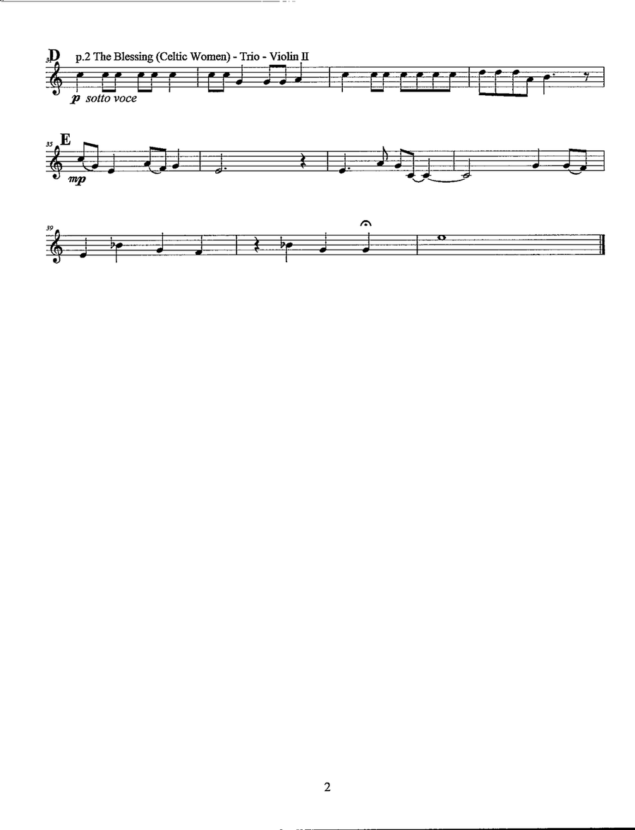 The Blessing The Blessing String Trio scores gallery preview page 5