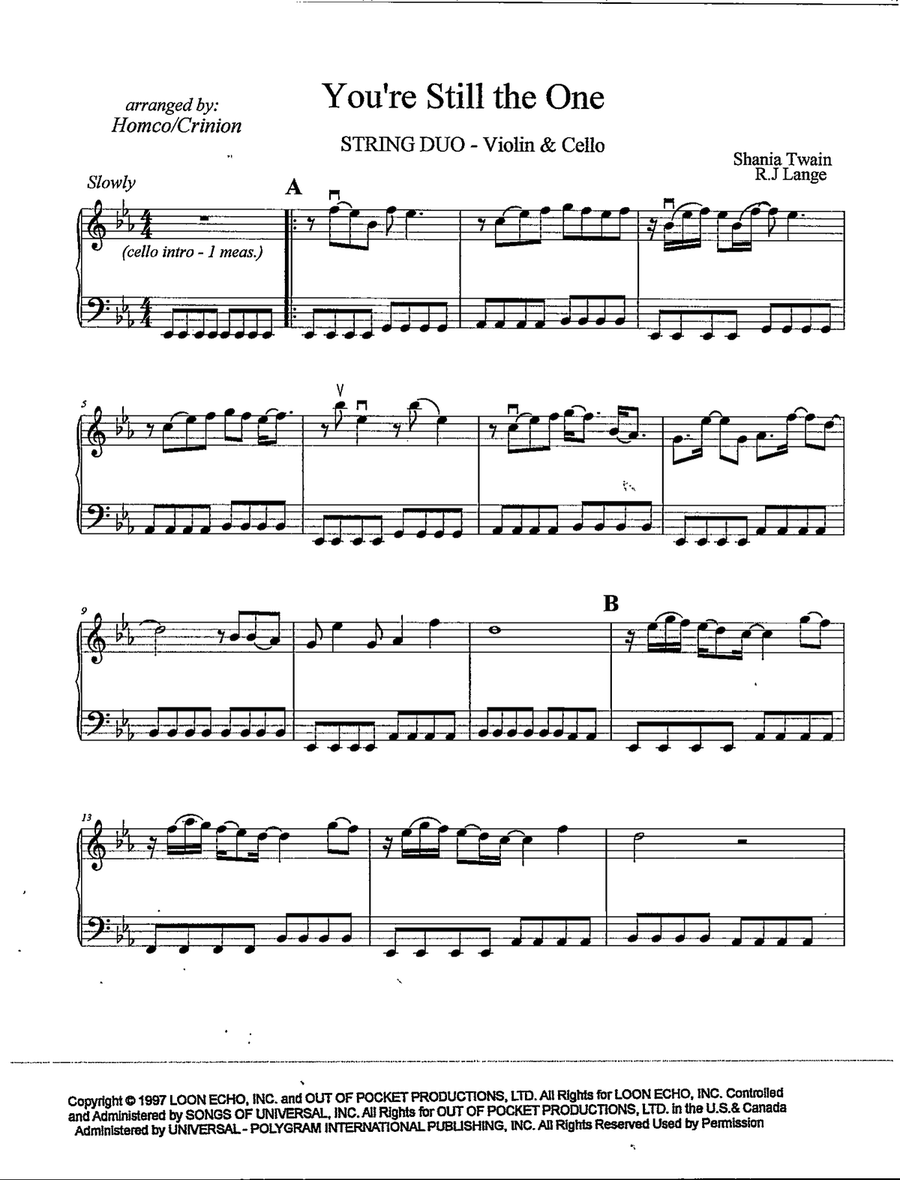 You're Still The One String Duet scores gallery preview page 2