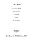 Trio sonata H.597 (Arrangement for 3 recorders (ATB))