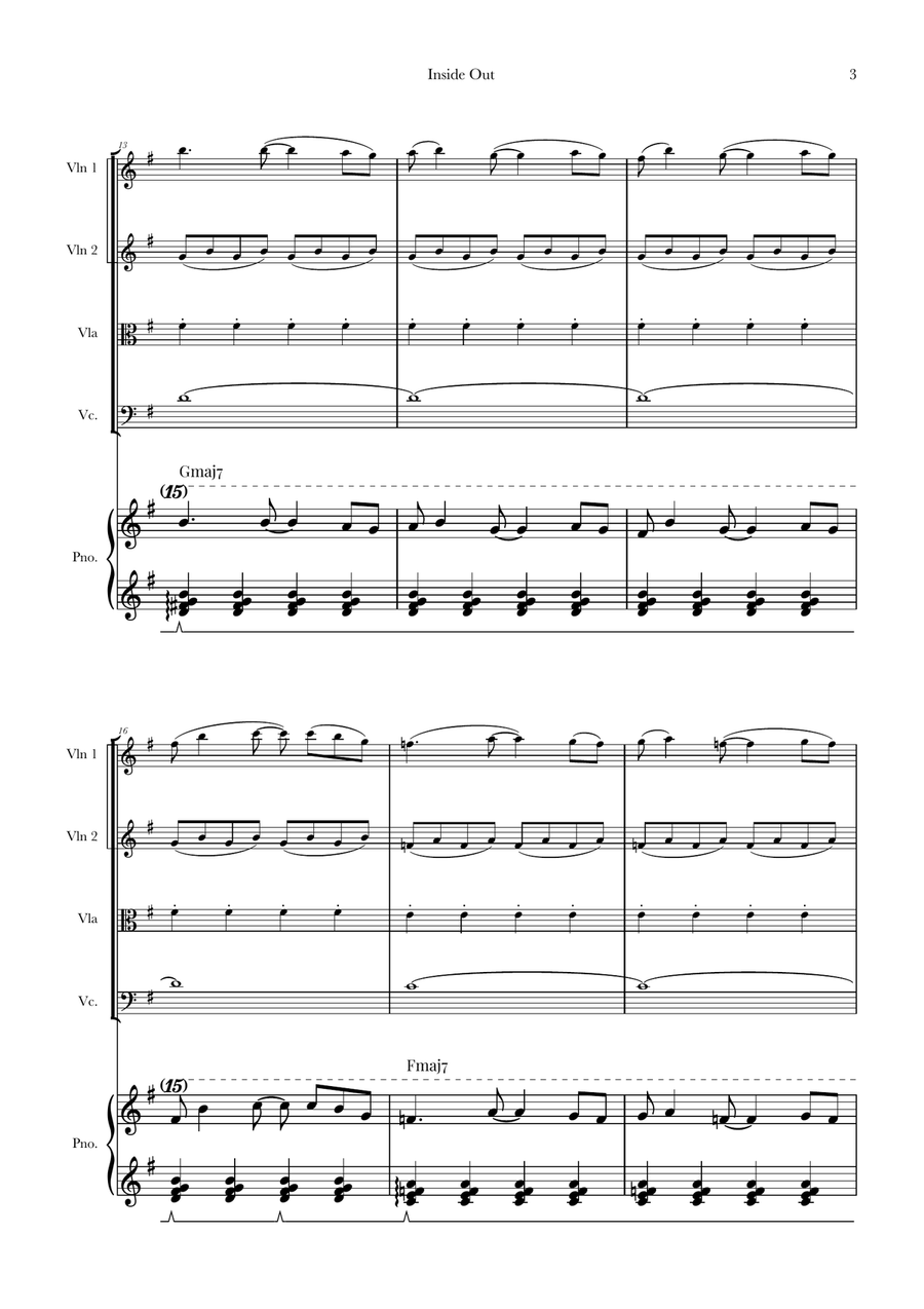 Bundle Of Joy String Quartet scores gallery preview page 3