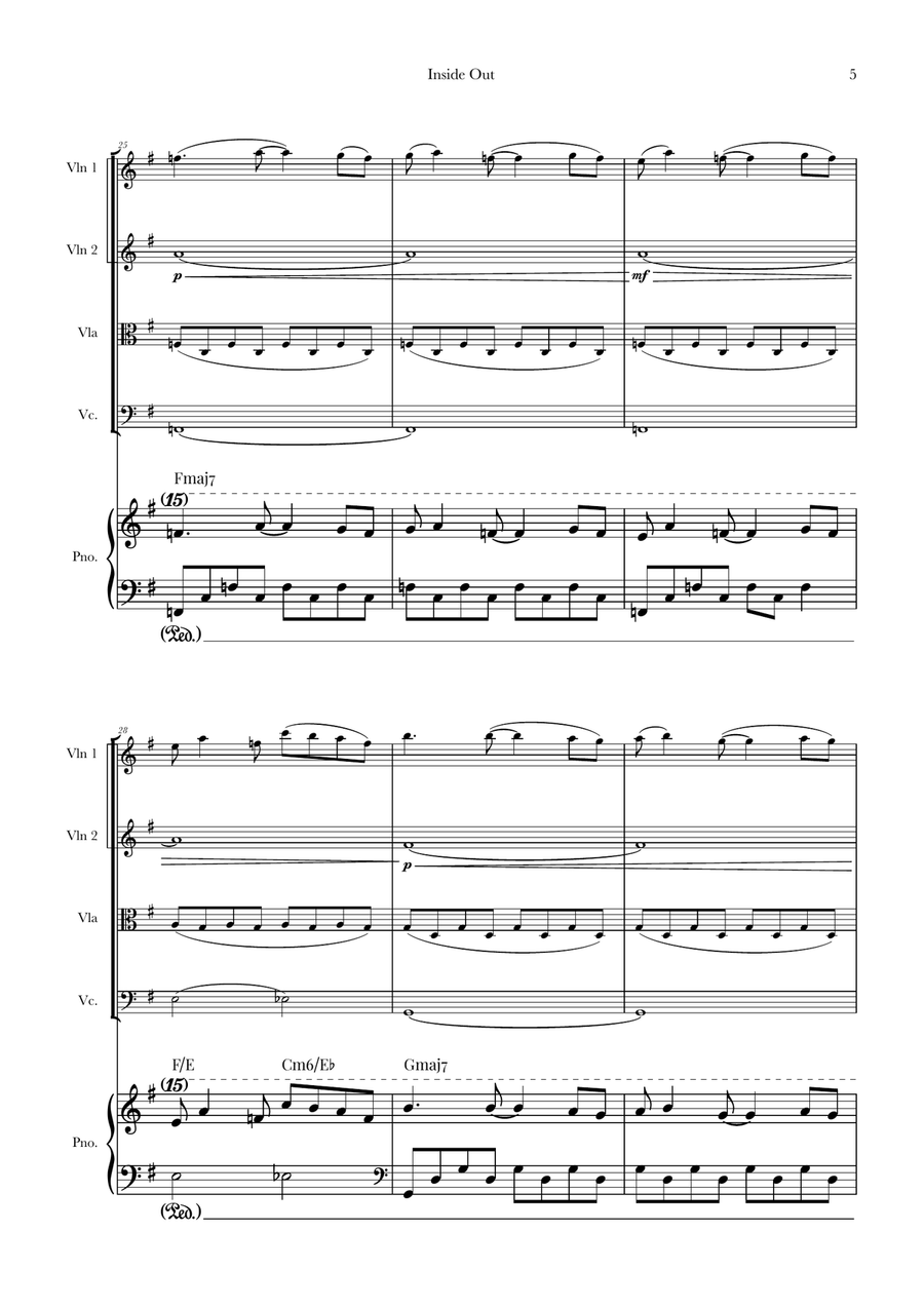 Bundle Of Joy String Quartet scores gallery preview page 5