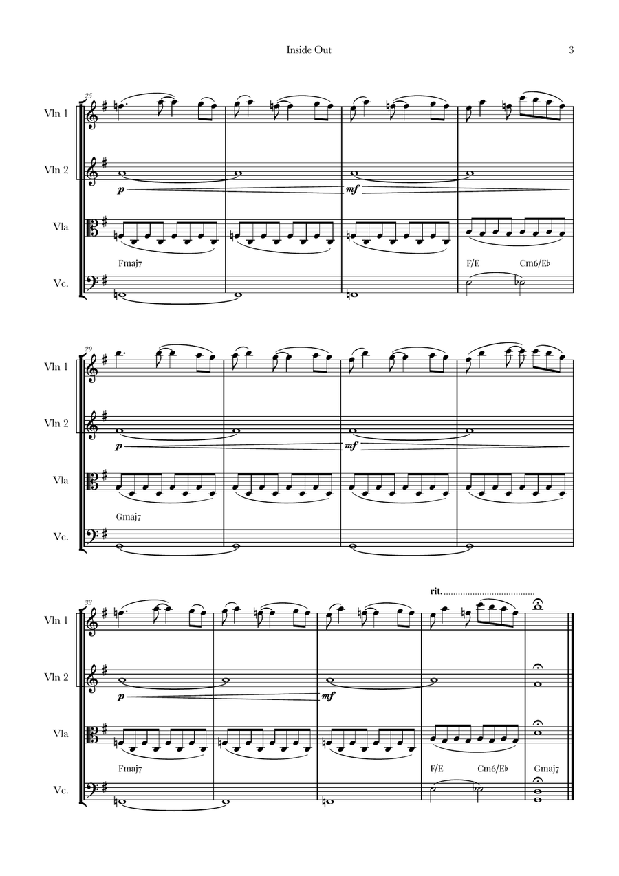 Bundle Of Joy String Quartet scores gallery preview page 3