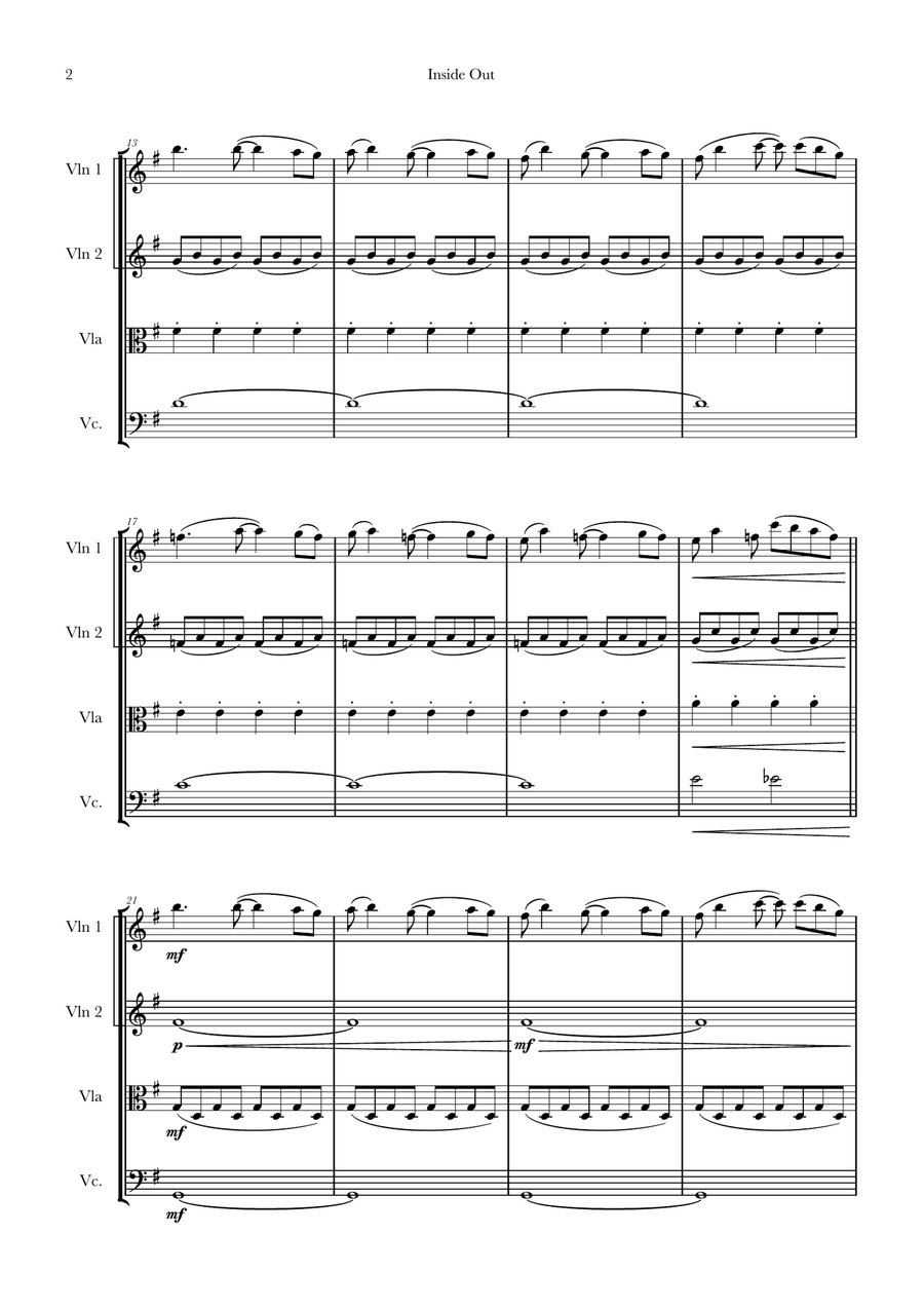 Bundle Of Joy String Quartet scores gallery preview page 2