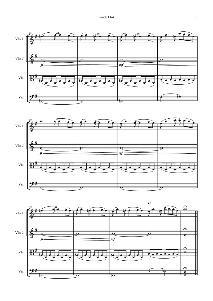 Bundle Of Joy String Quartet scores gallery preview page 3