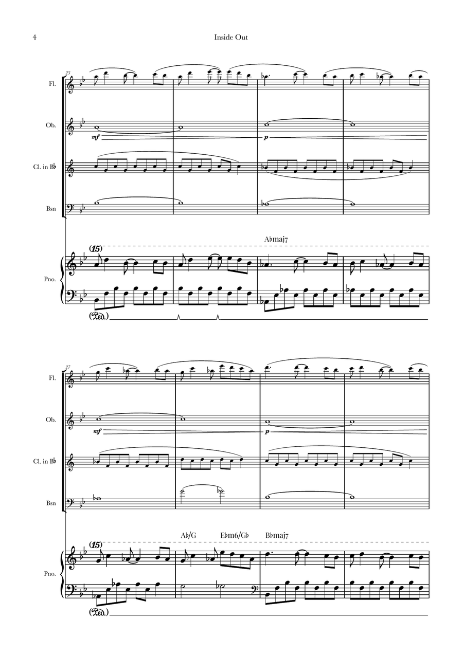 Bundle Of Joy Woodwind Quartet scores gallery preview page 4