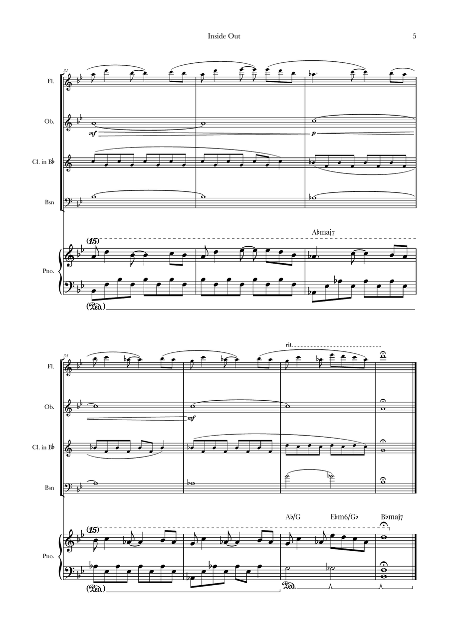 Bundle Of Joy Woodwind Quartet scores gallery preview page 5
