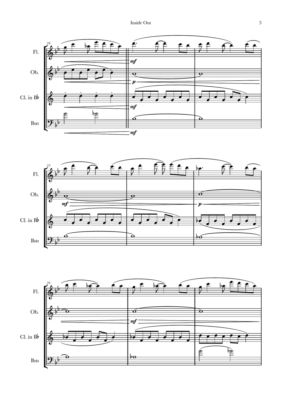 Bundle Of Joy Woodwind Quartet scores gallery preview page 3