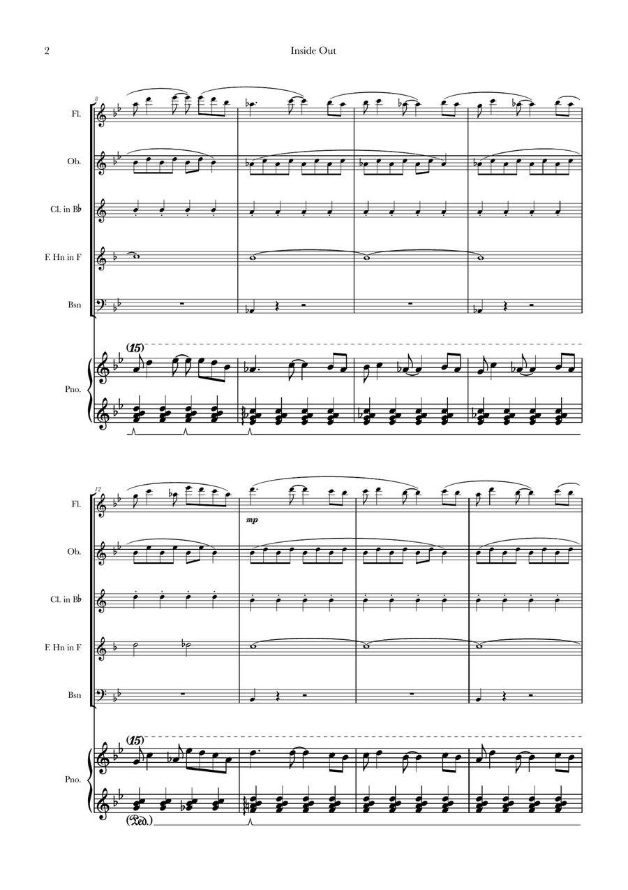Bundle Of Joy Woodwind Quintet scores gallery preview page 2