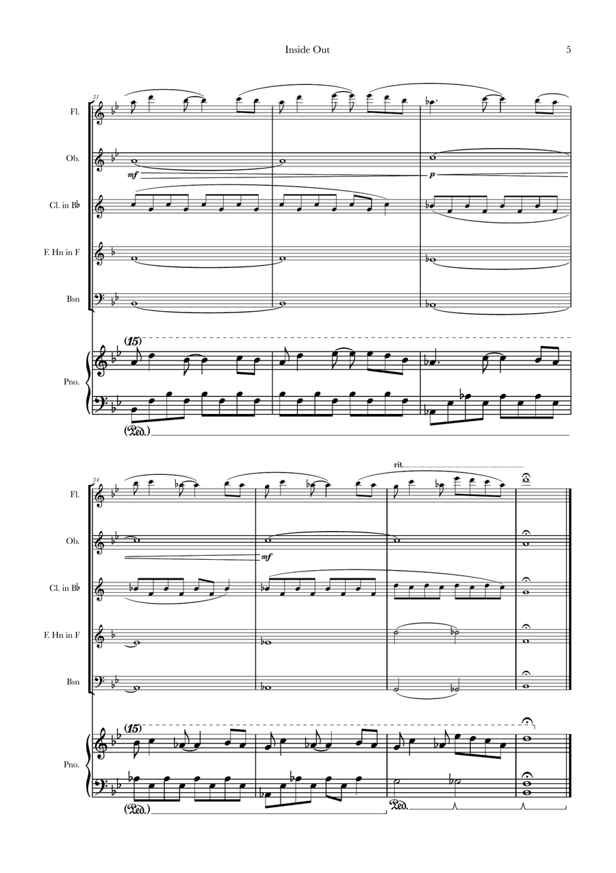 Bundle Of Joy Woodwind Quintet scores gallery preview page 5