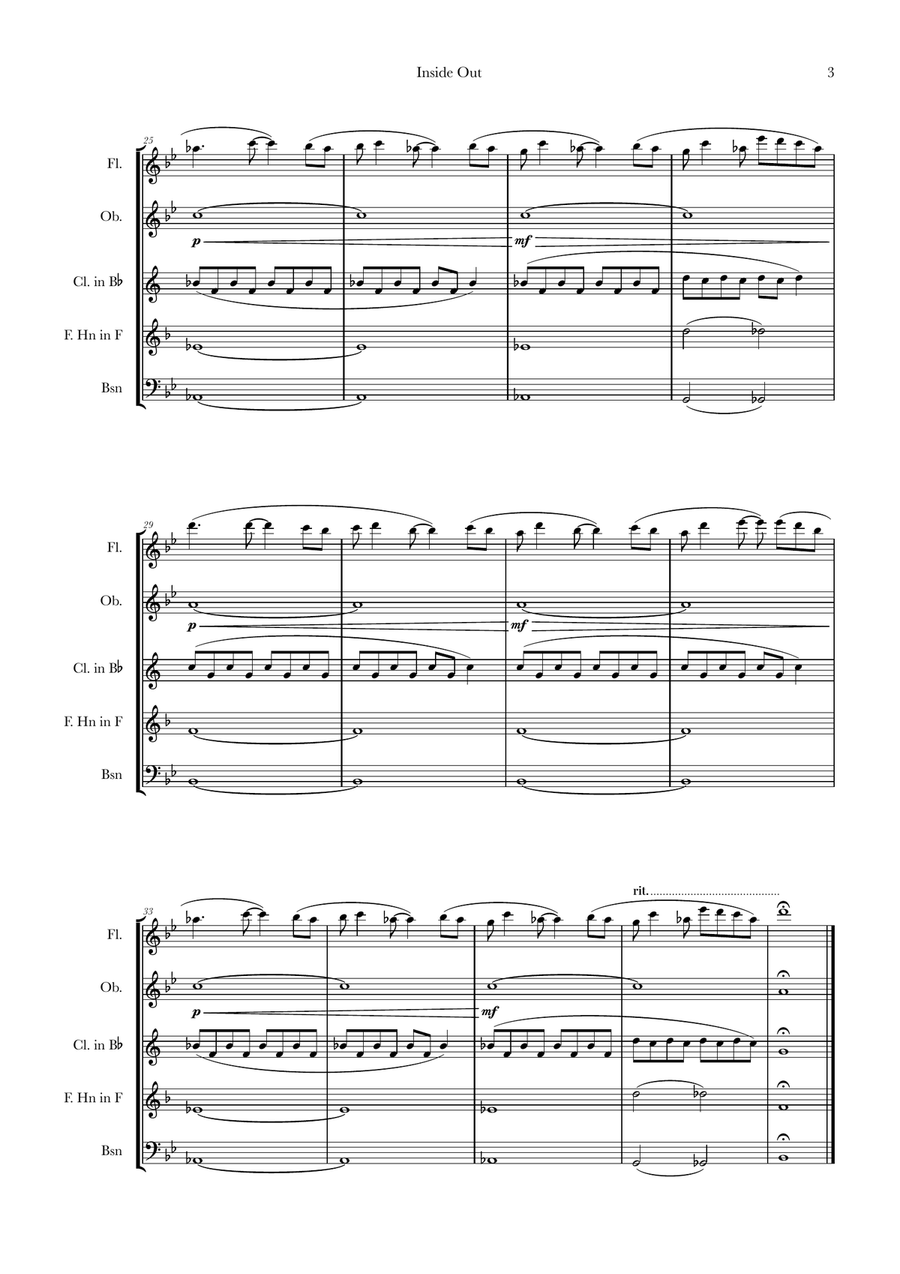 Bundle Of Joy Woodwind Quintet scores gallery preview page 3