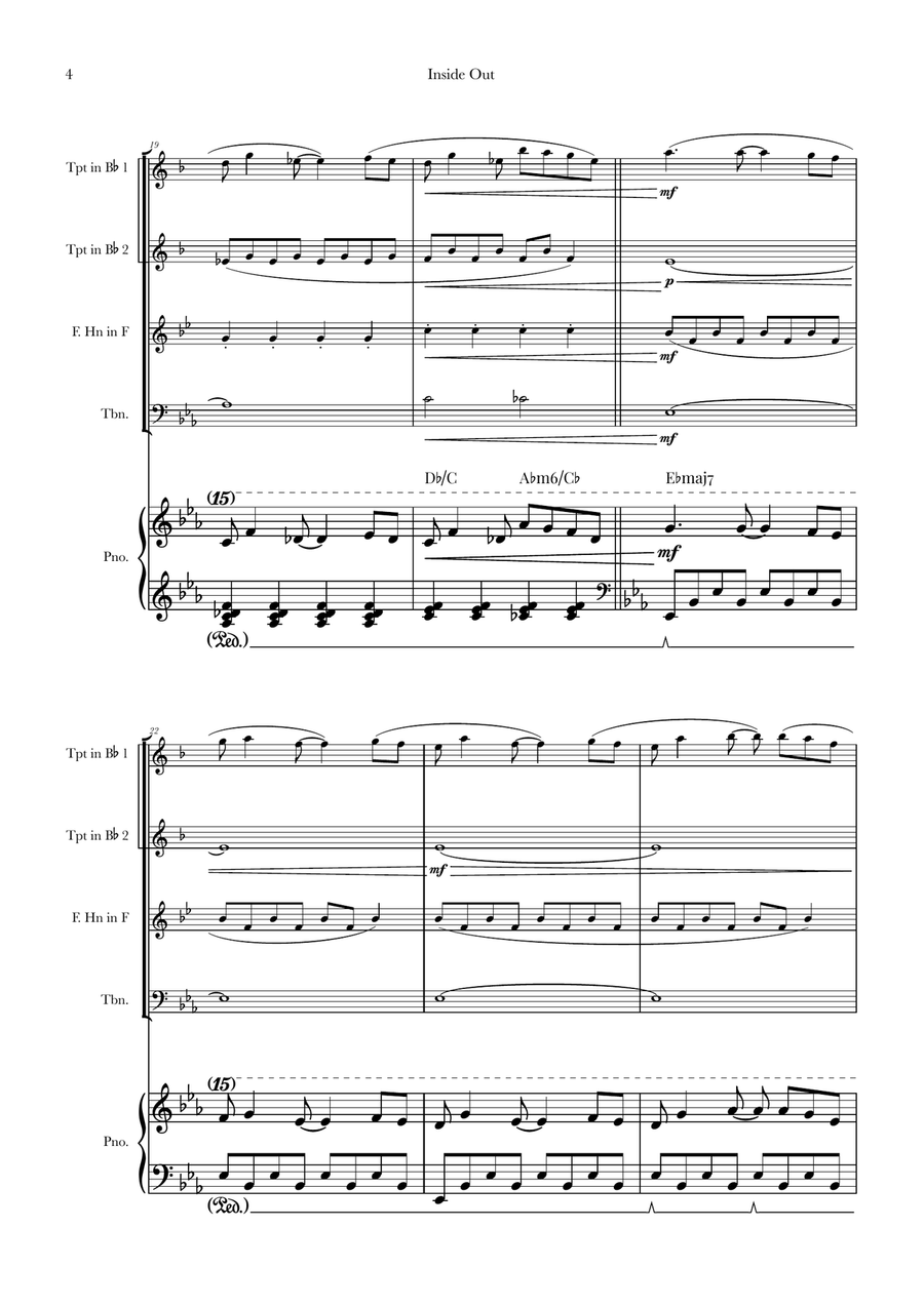 Bundle Of Joy Brass Quartet scores gallery preview page 4
