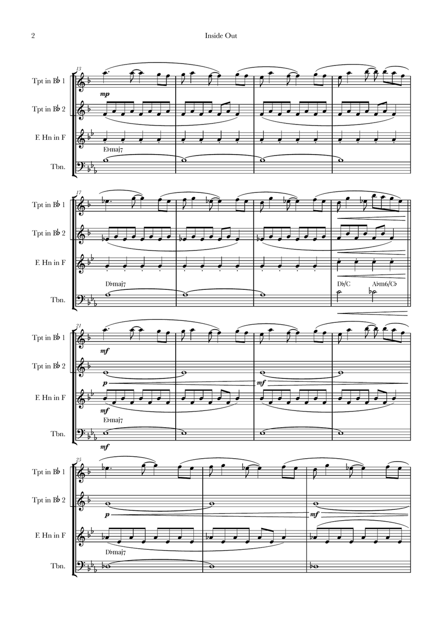 Bundle Of Joy Brass Quartet scores gallery preview page 2