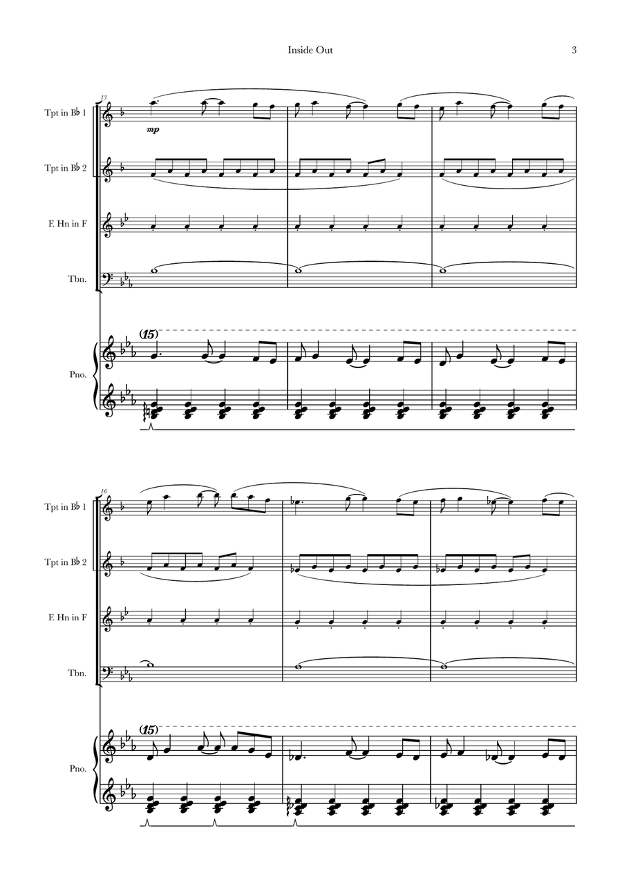 Bundle Of Joy Brass Quartet scores gallery preview page 3