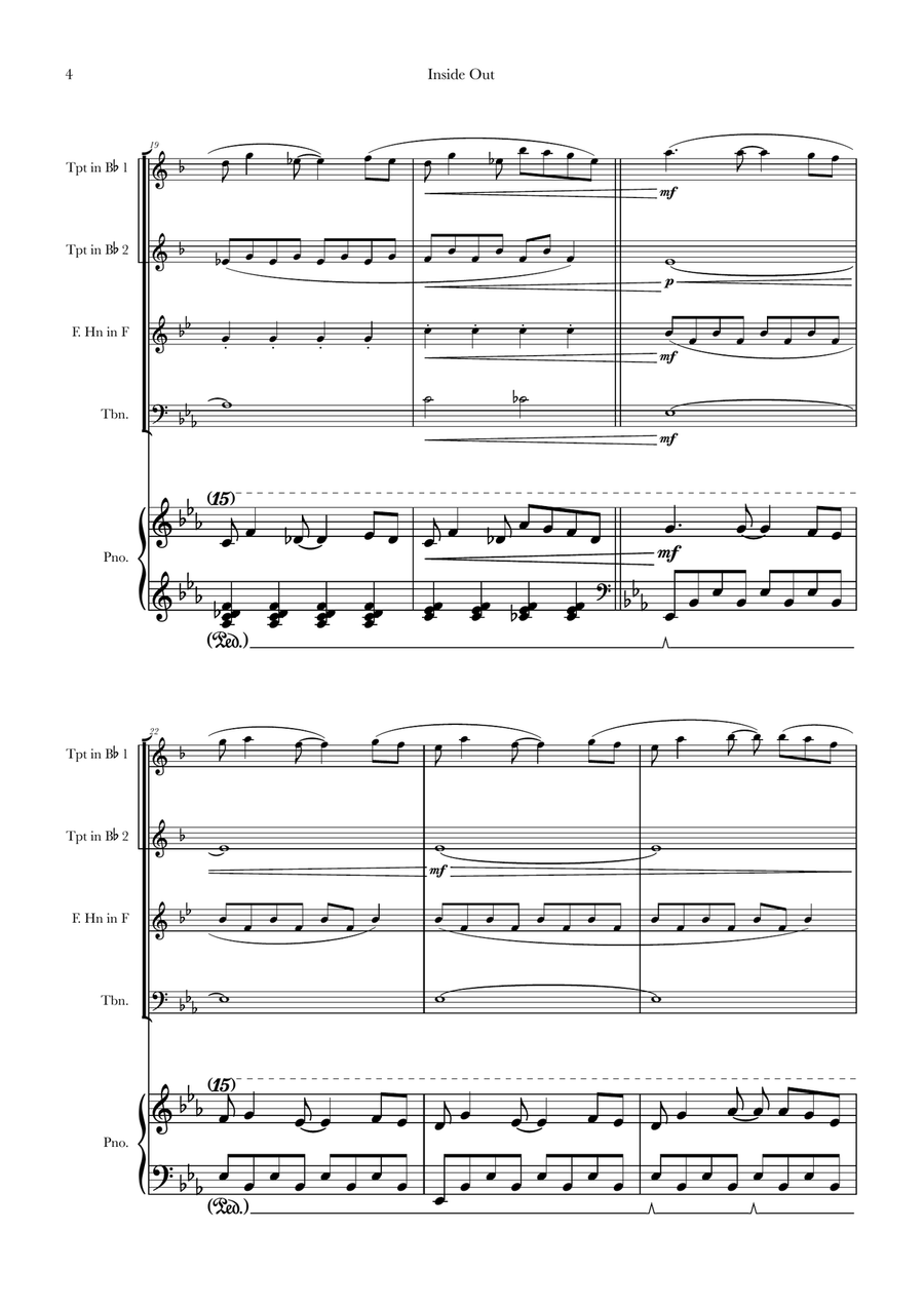 Bundle Of Joy Brass Quartet scores gallery preview page 4