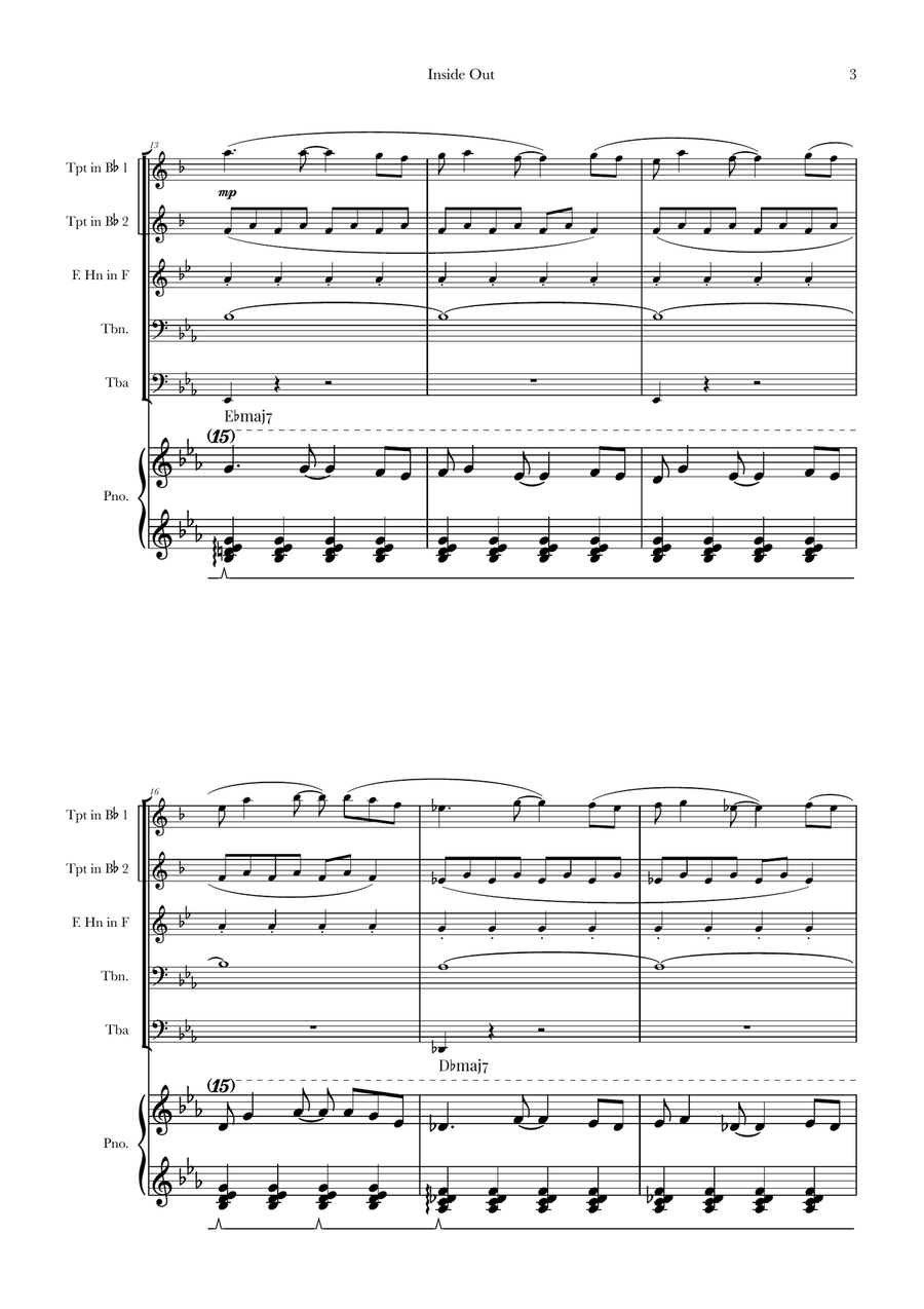 Bundle Of Joy Brass Quintet scores gallery preview page 3