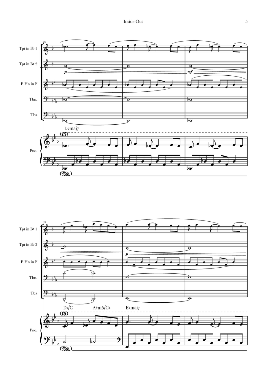 Bundle Of Joy Brass Quintet scores gallery preview page 5
