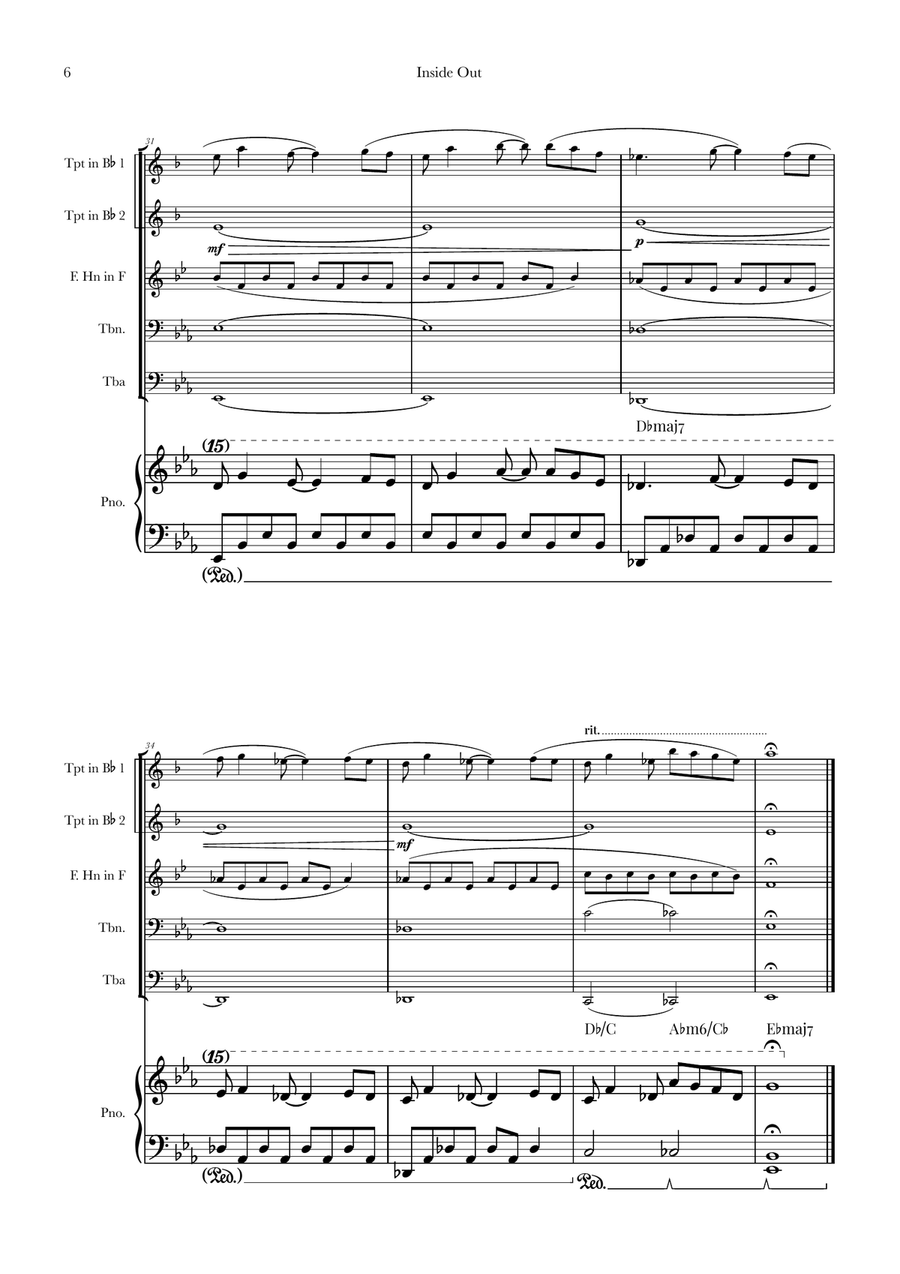 Bundle Of Joy Brass Quintet scores gallery preview page 6