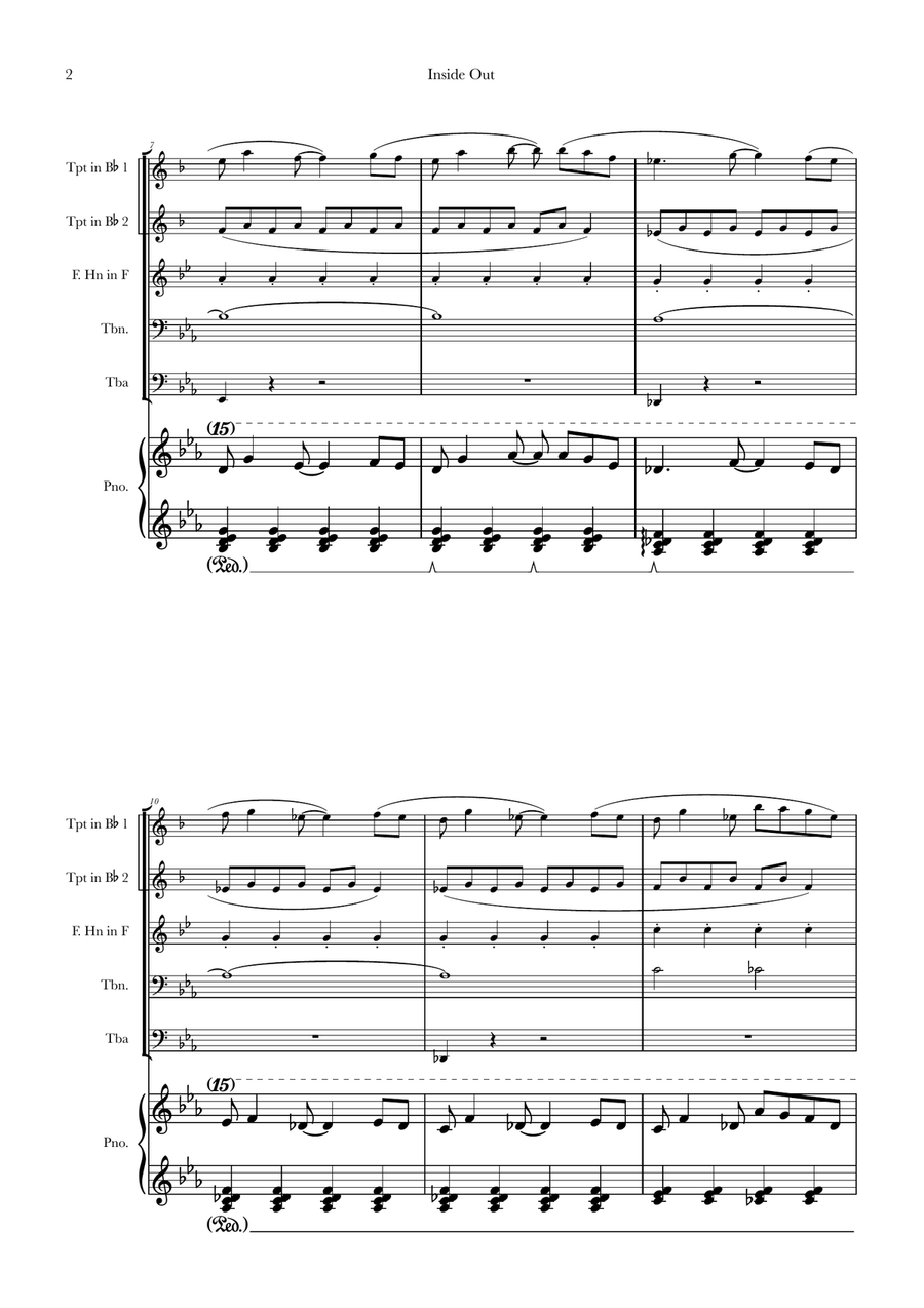 Bundle Of Joy Brass Quintet scores gallery preview page 2