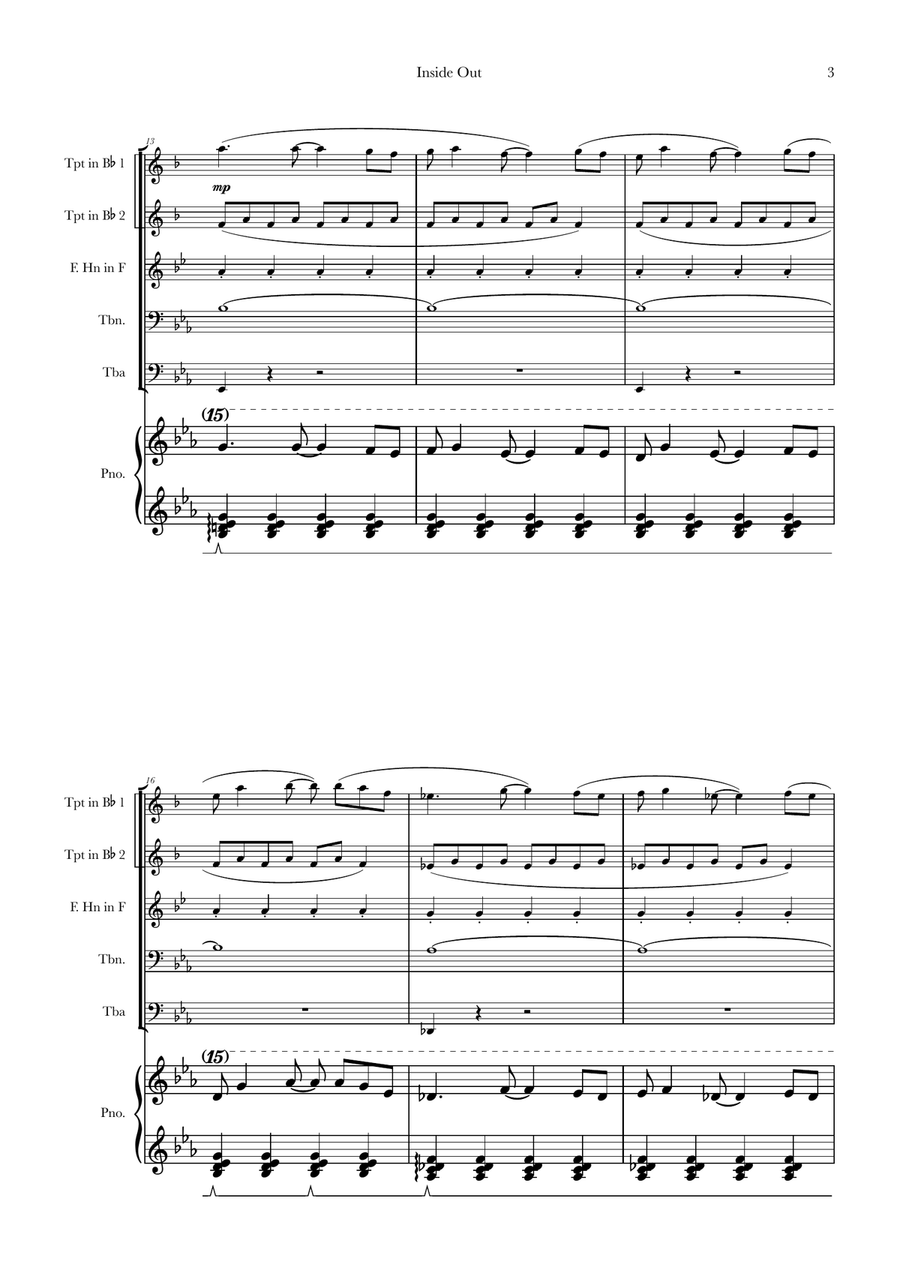 Bundle Of Joy Brass Quintet scores gallery preview page 3
