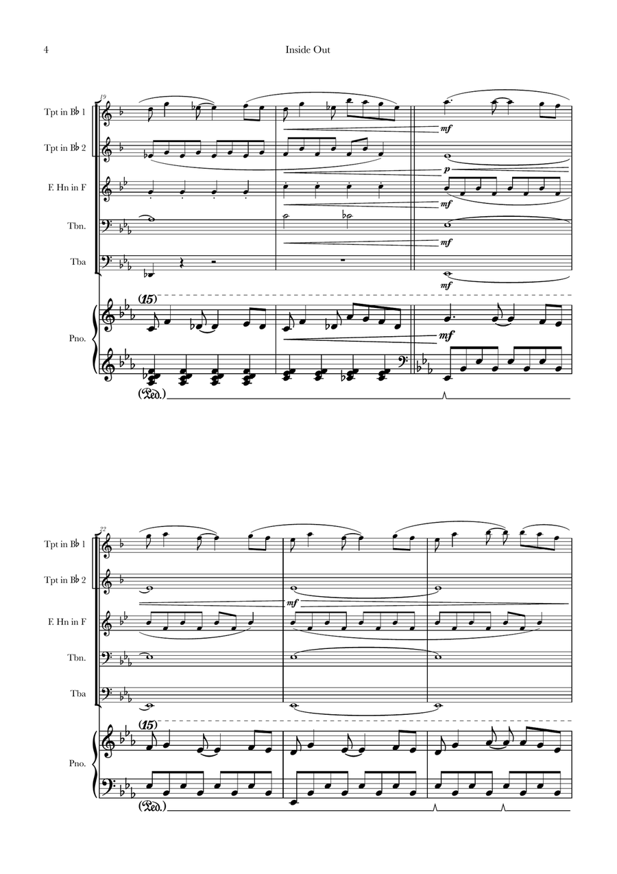Bundle Of Joy Brass Quintet scores gallery preview page 4