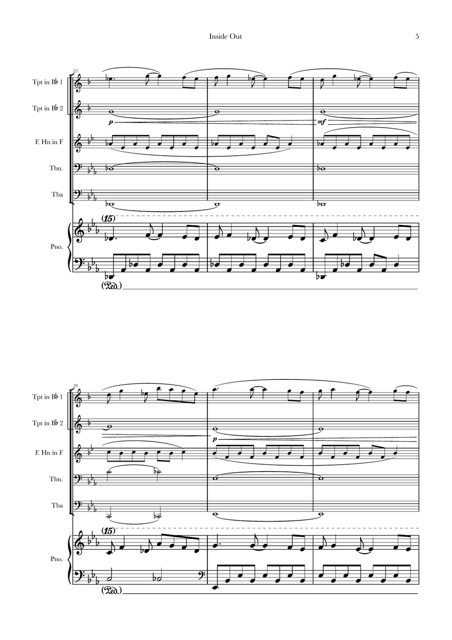 Bundle Of Joy Brass Quintet scores gallery preview page 5