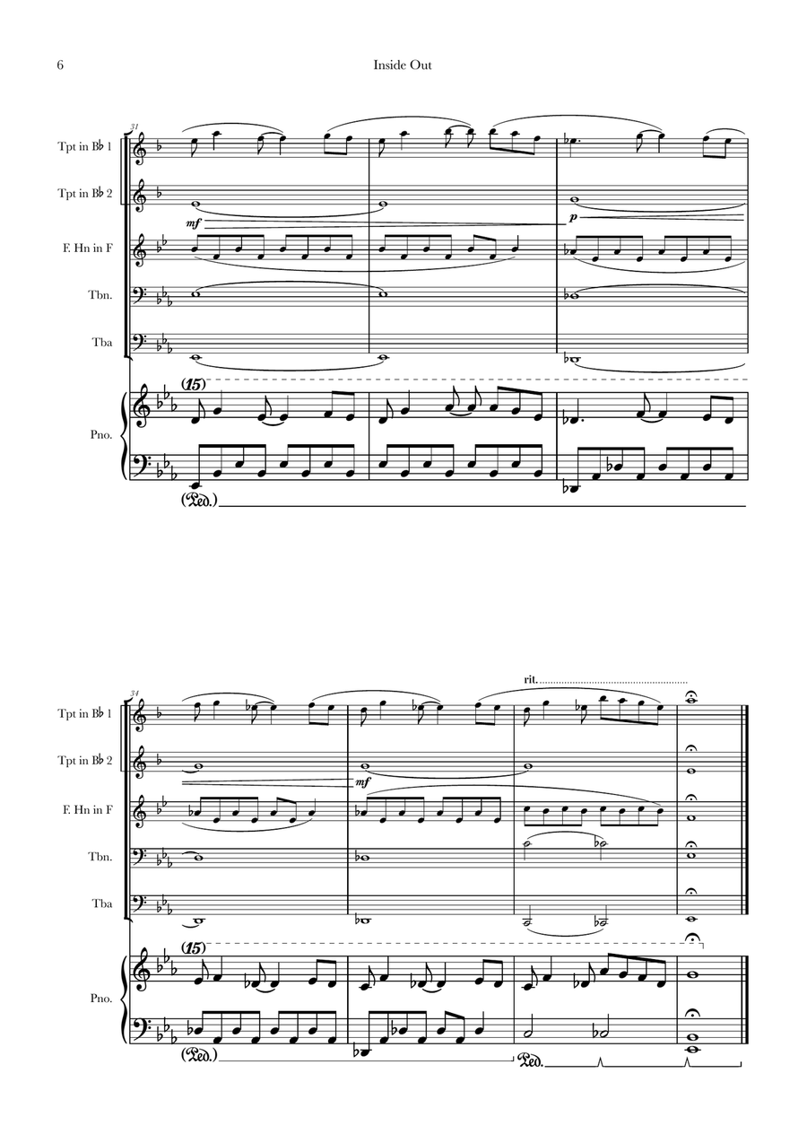 Bundle Of Joy Brass Quintet scores gallery preview page 6